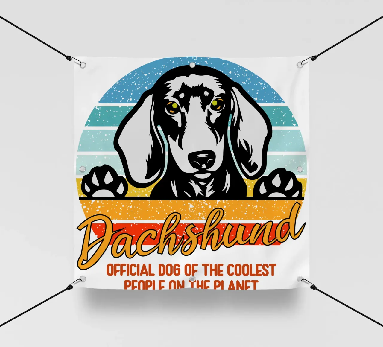 dachsund cane ufficiale delle persone più cool del pianeta telo in pvc da ririedis