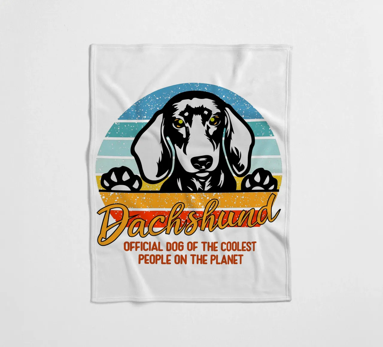 dachsund cane ufficiale delle persone più cool del pianeta coperta in pile da ririedis