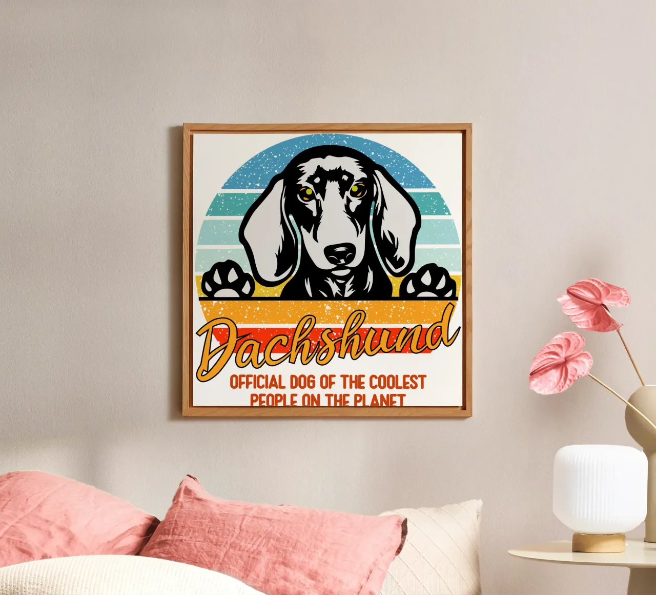 dachsund cane ufficiale delle persone più cool del pianeta alluminio dibond da ririedis