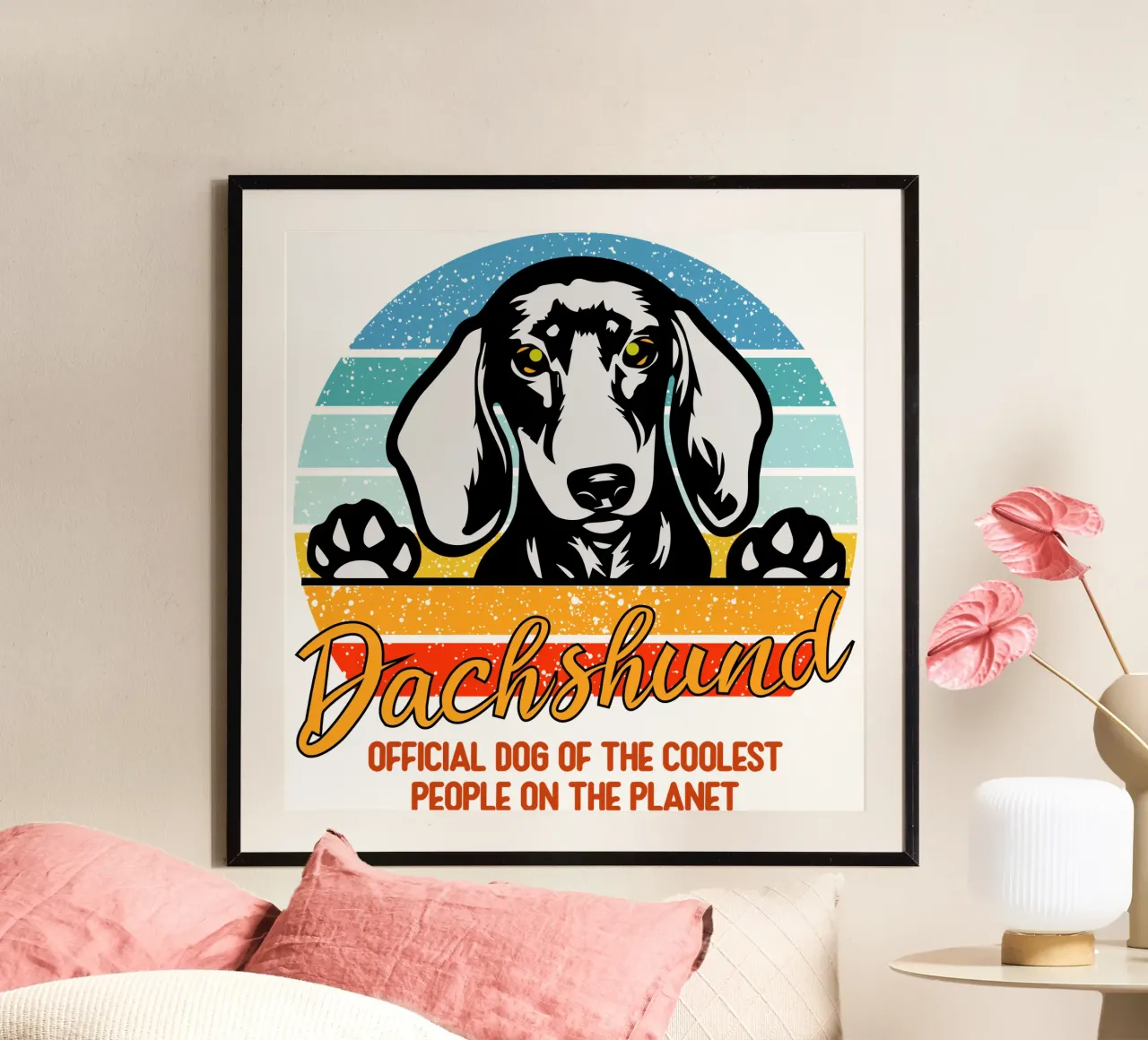 dachsund cane ufficiale delle persone più cool del pianeta carta hahnemühle da ririedis