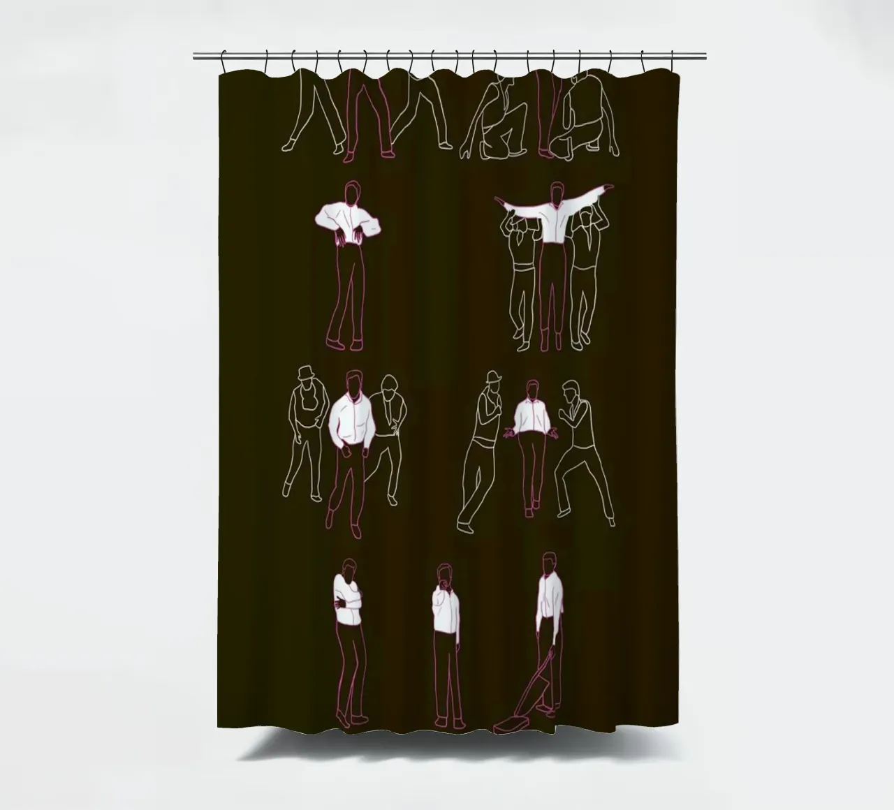 Six Feet Under - David Fisher shower curtain by Niege Borges
