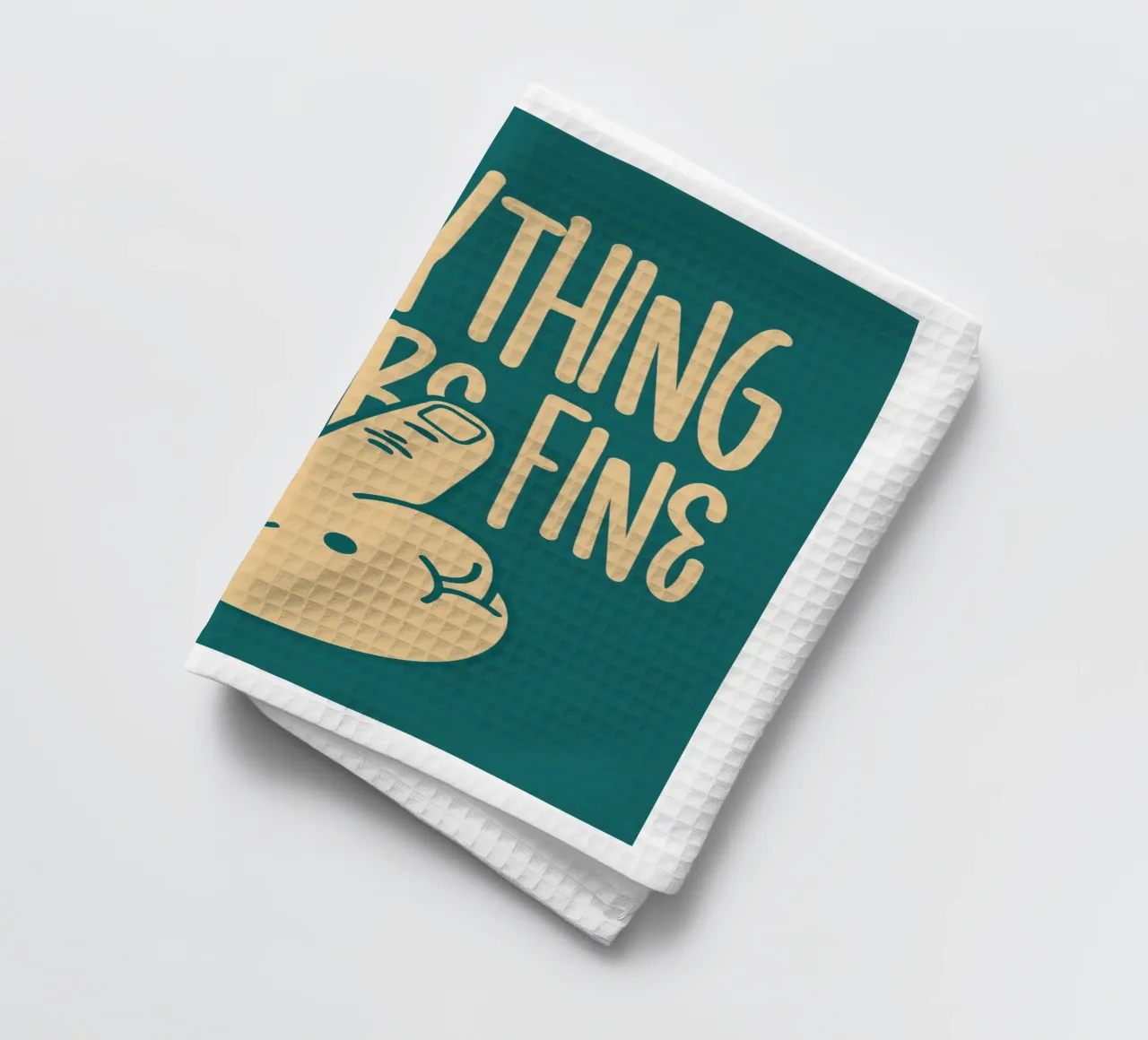 Everything Will Be Fine canovaccio da cucina da WORD & WONDER