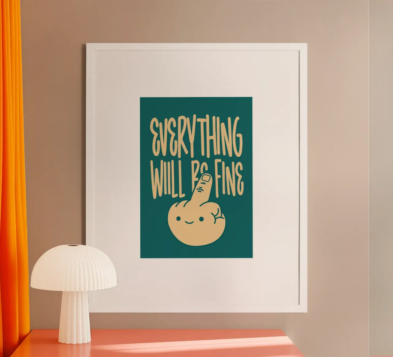 Everything Will Be Fine poster da WORD & WONDER
