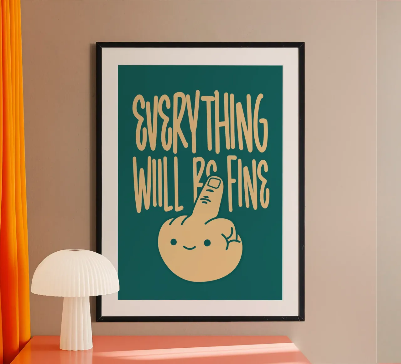 Everything Will Be Fine poster da WORD & WONDER