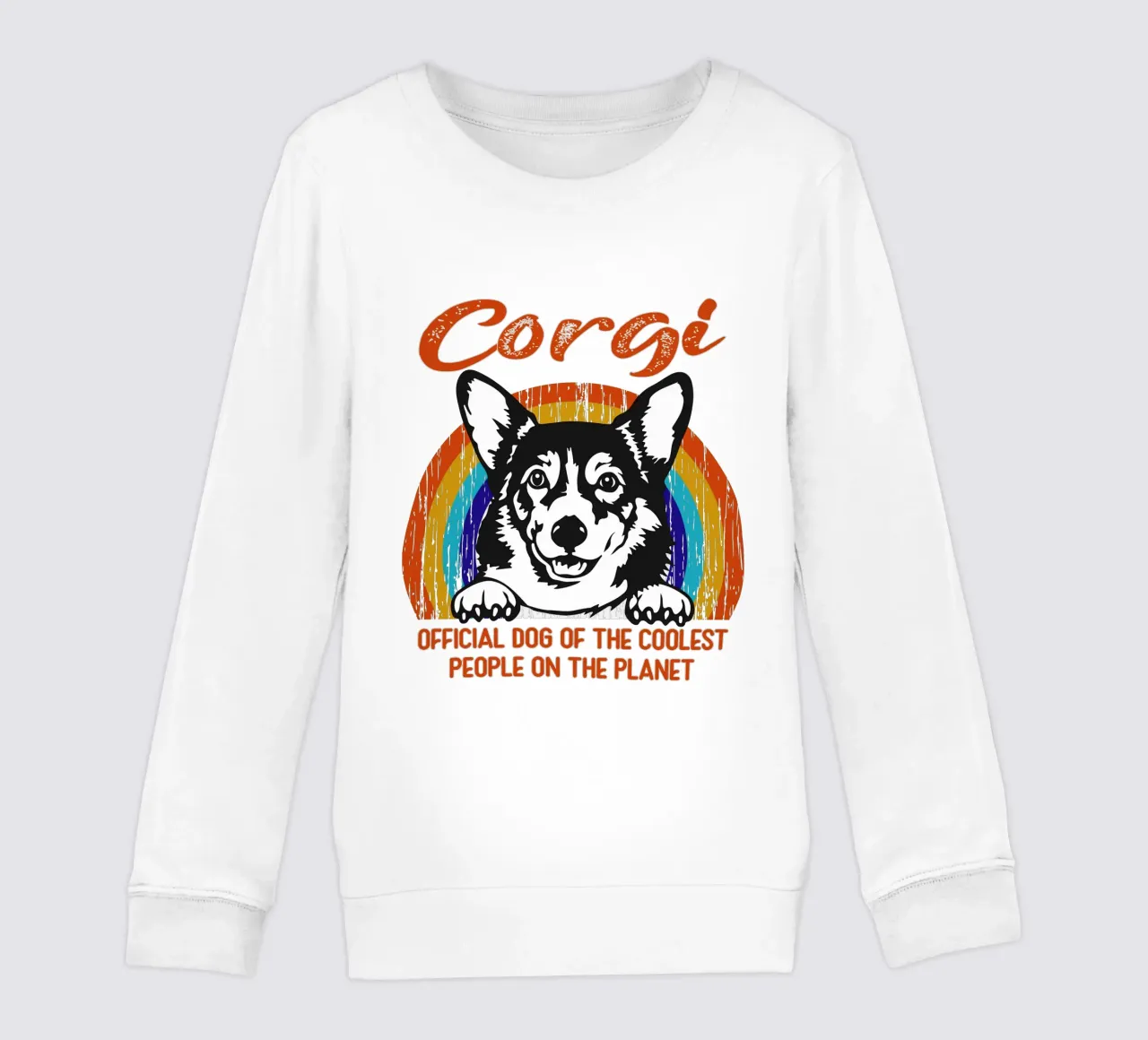 corgi cane ufficiale delle persone più cool del pianeta felpa bambino da ririedis