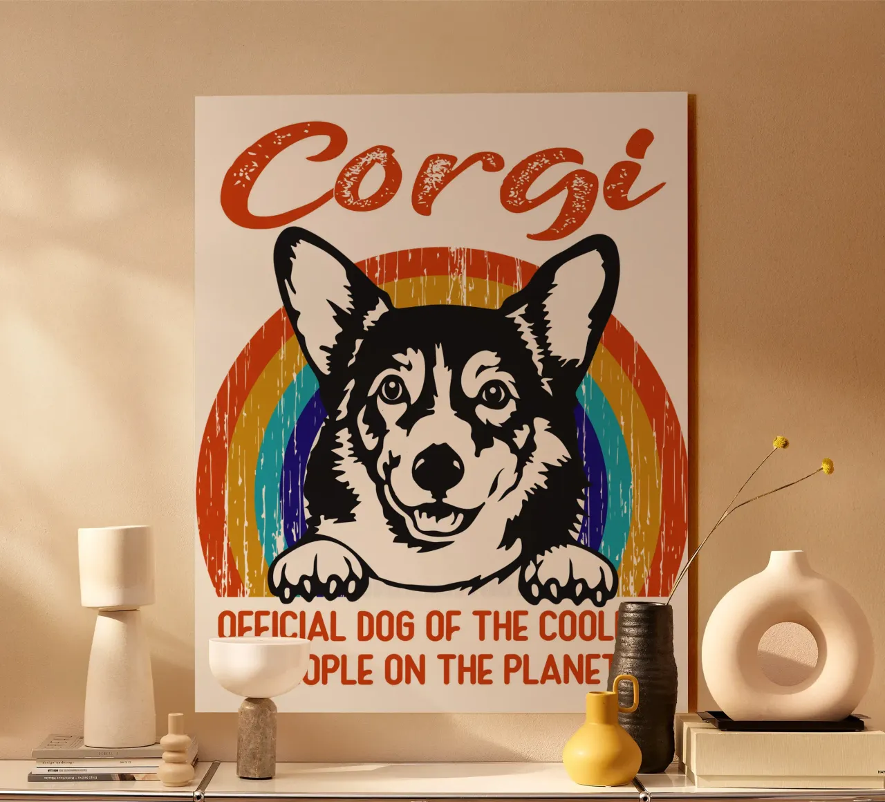 corgi cane ufficiale delle persone più cool del pianeta plexiglass da ririedis