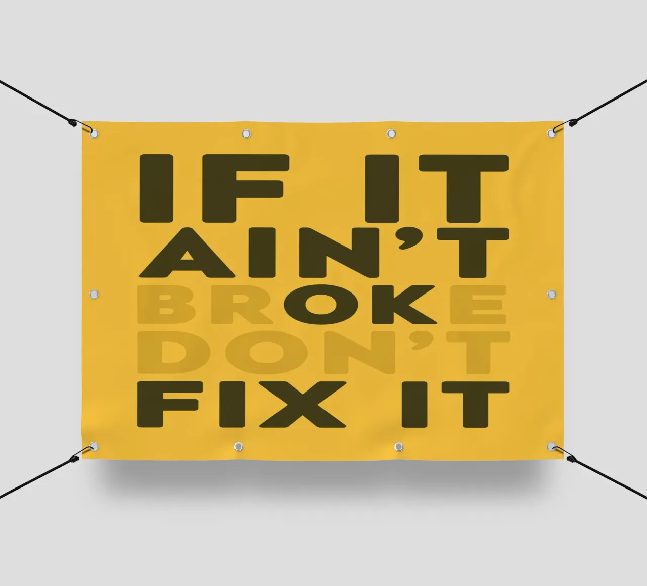 If It Aint't Broke Don't Fix It telo in pvc da WORD & WONDER