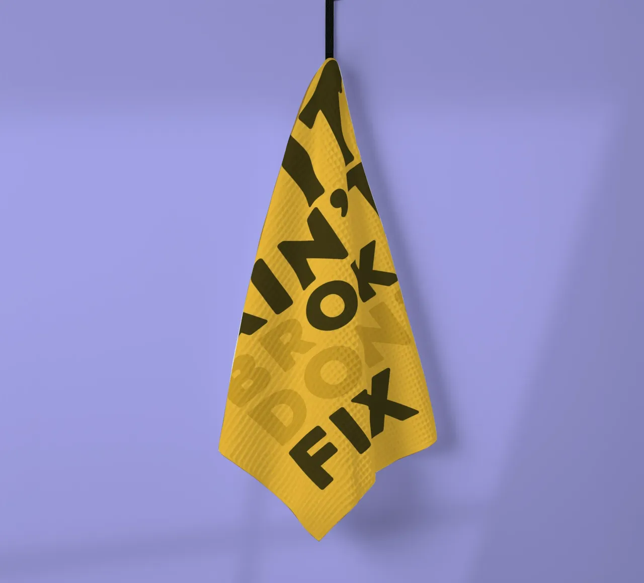 If It Aint't Broke Don't Fix It canovaccio da cucina da WORD & WONDER