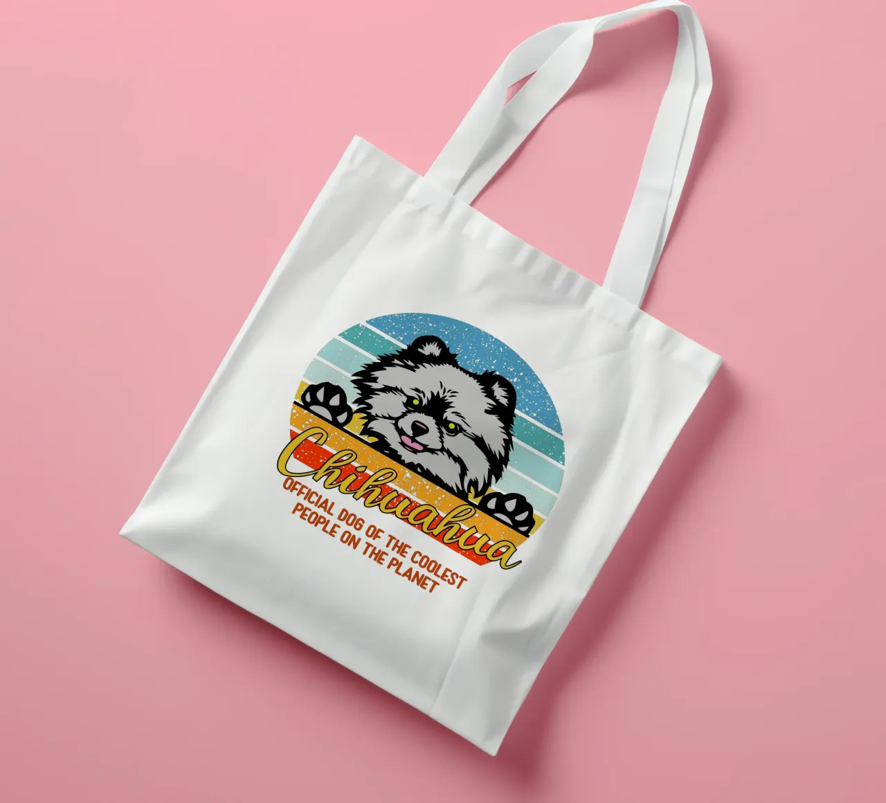 Chihuahua cane ufficiale delle persone più cool del pianeta borsa in juta da ririedis