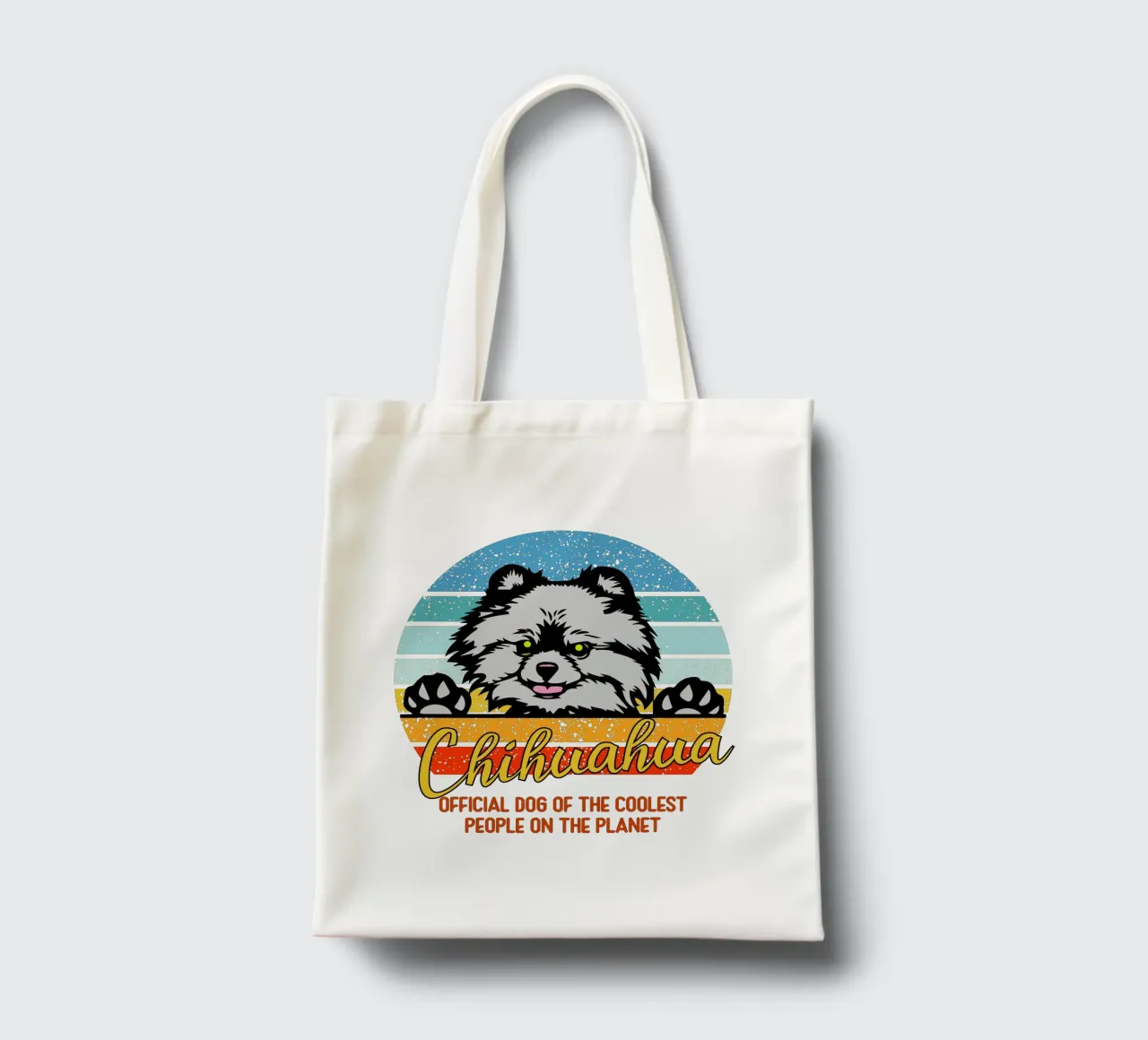 Chihuahua cane ufficiale delle persone più cool del pianeta borsa in juta da ririedis