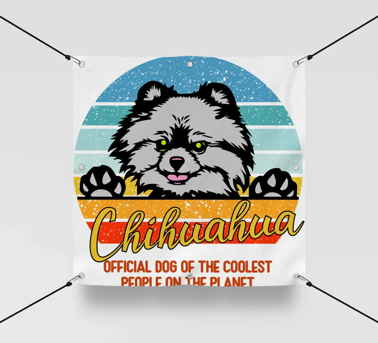 Chihuahua cane ufficiale delle persone più cool del pianeta telo in pvc da ririedis