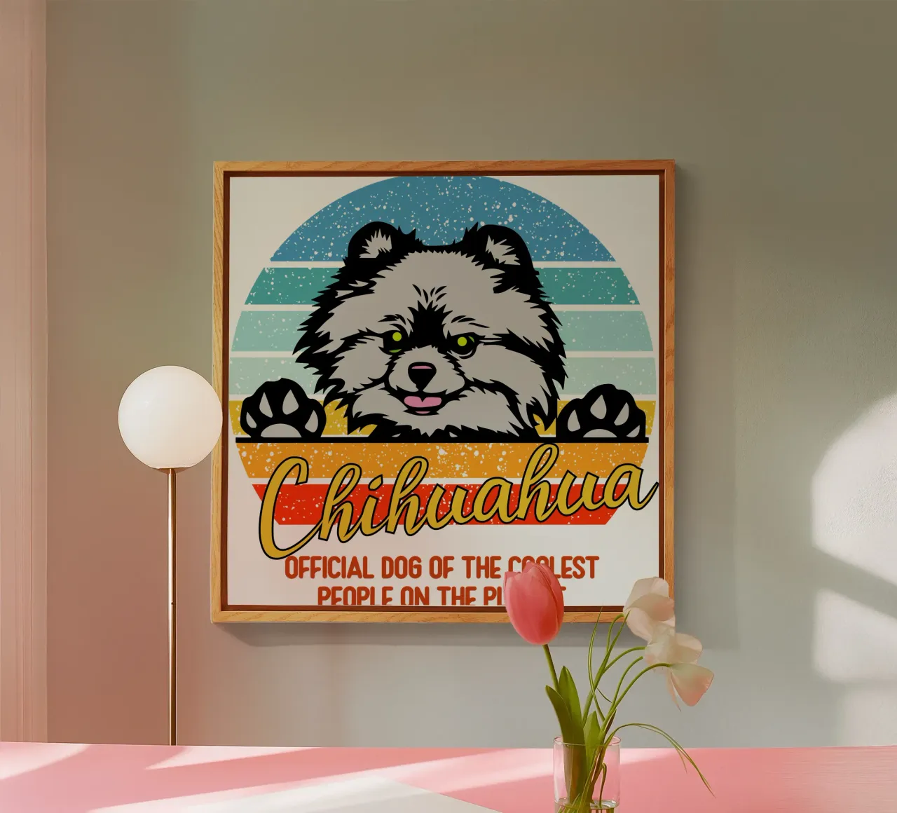 Chihuahua cane ufficiale delle persone più cool del pianeta plexiglass da ririedis