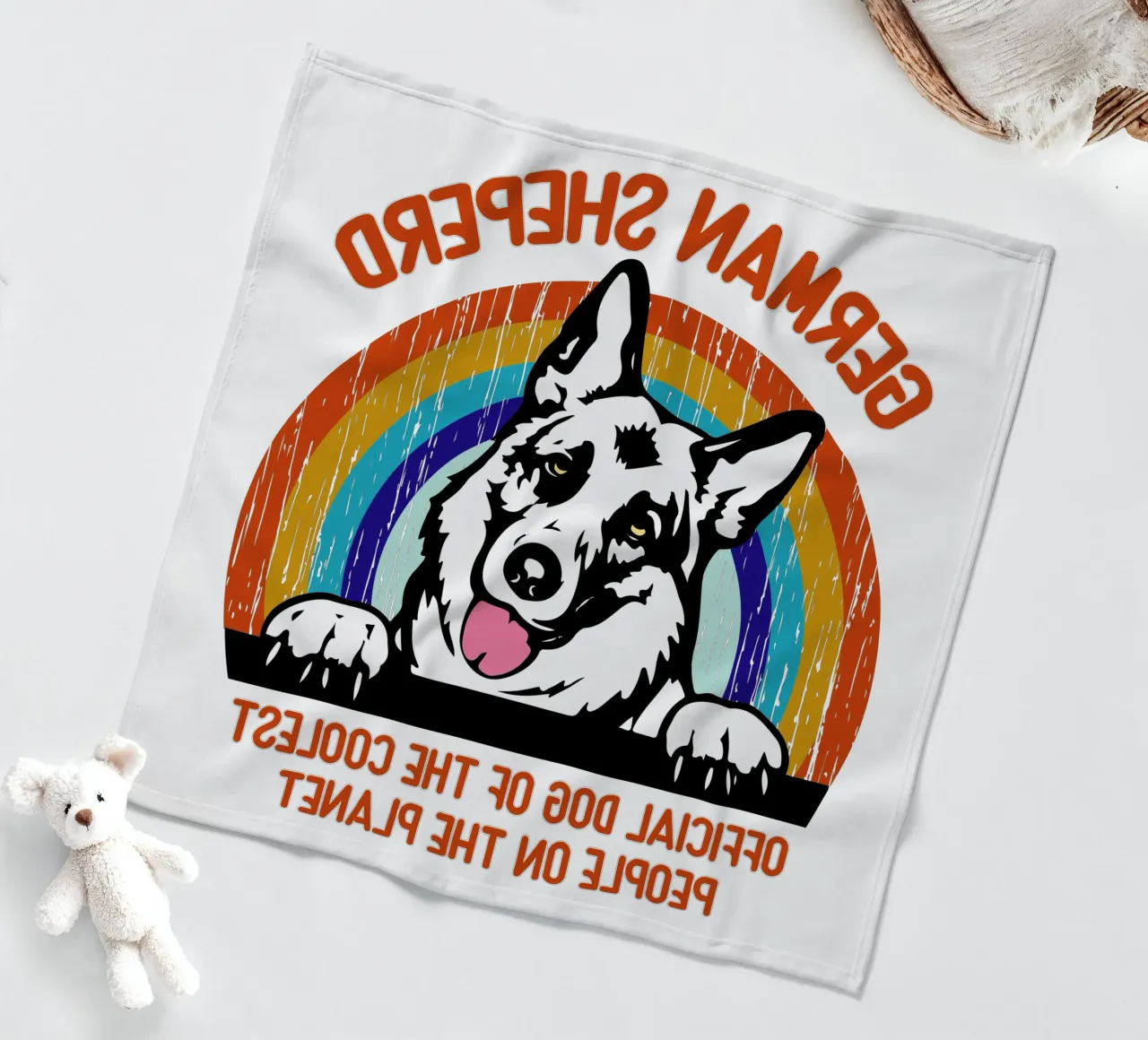 cane sheperd tedesco delle persone più cool del pianeta coperta in pile da ririedis