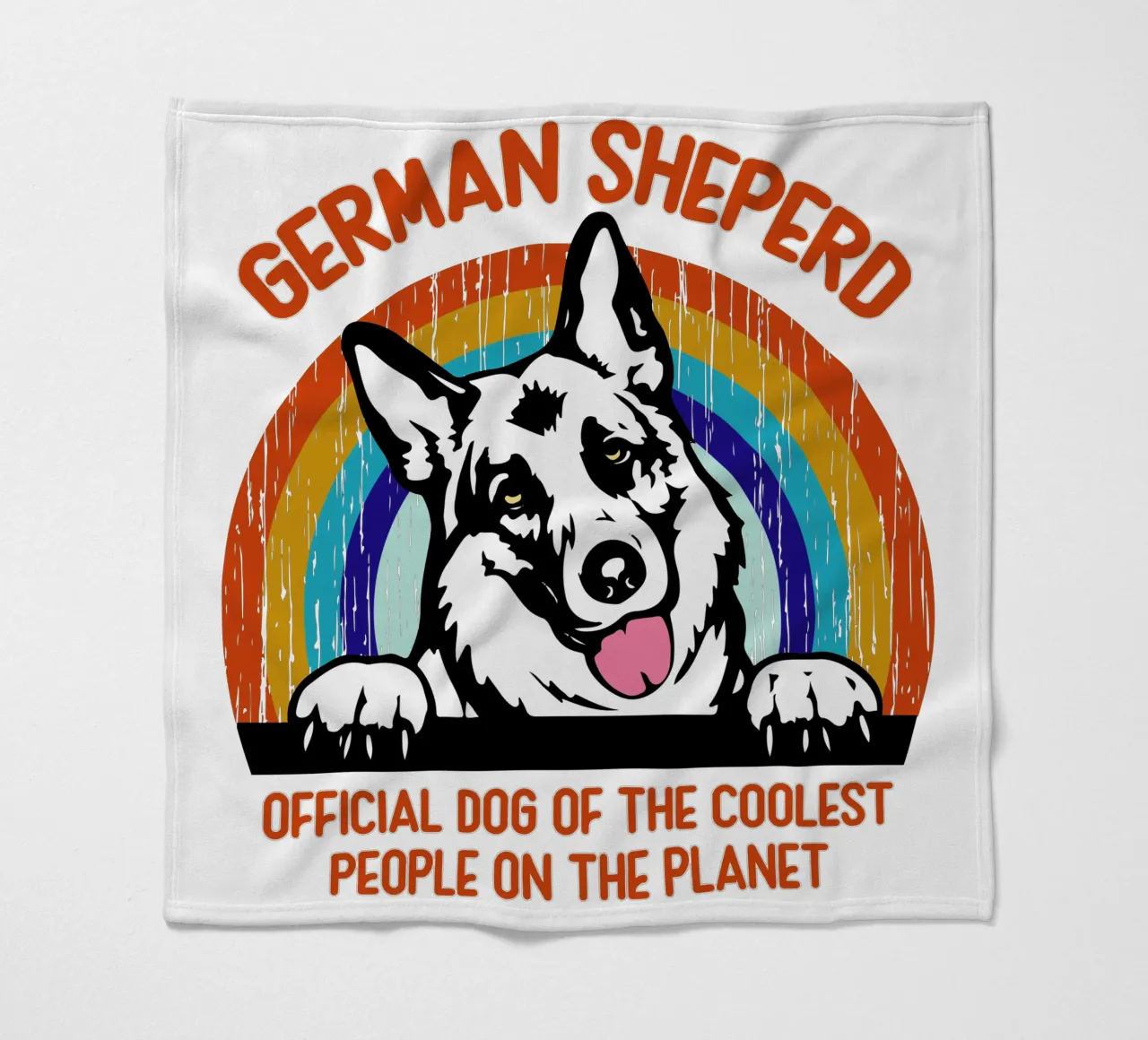 cane sheperd tedesco delle persone più cool del pianeta coperta in pile da ririedis