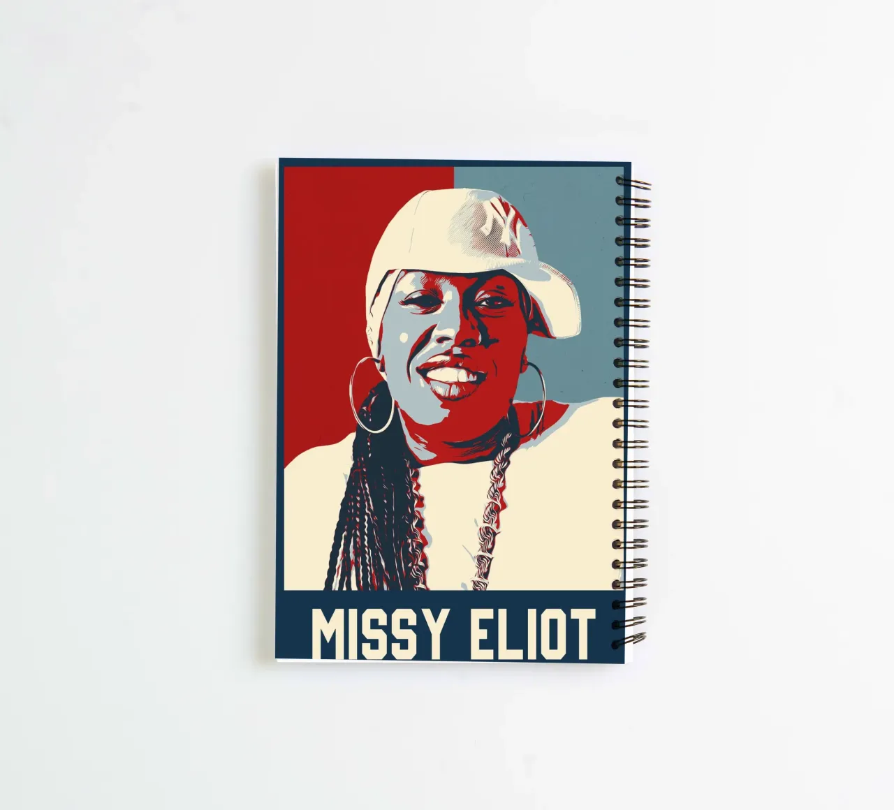 Missy Eliot spiral notebook by HopeStudio