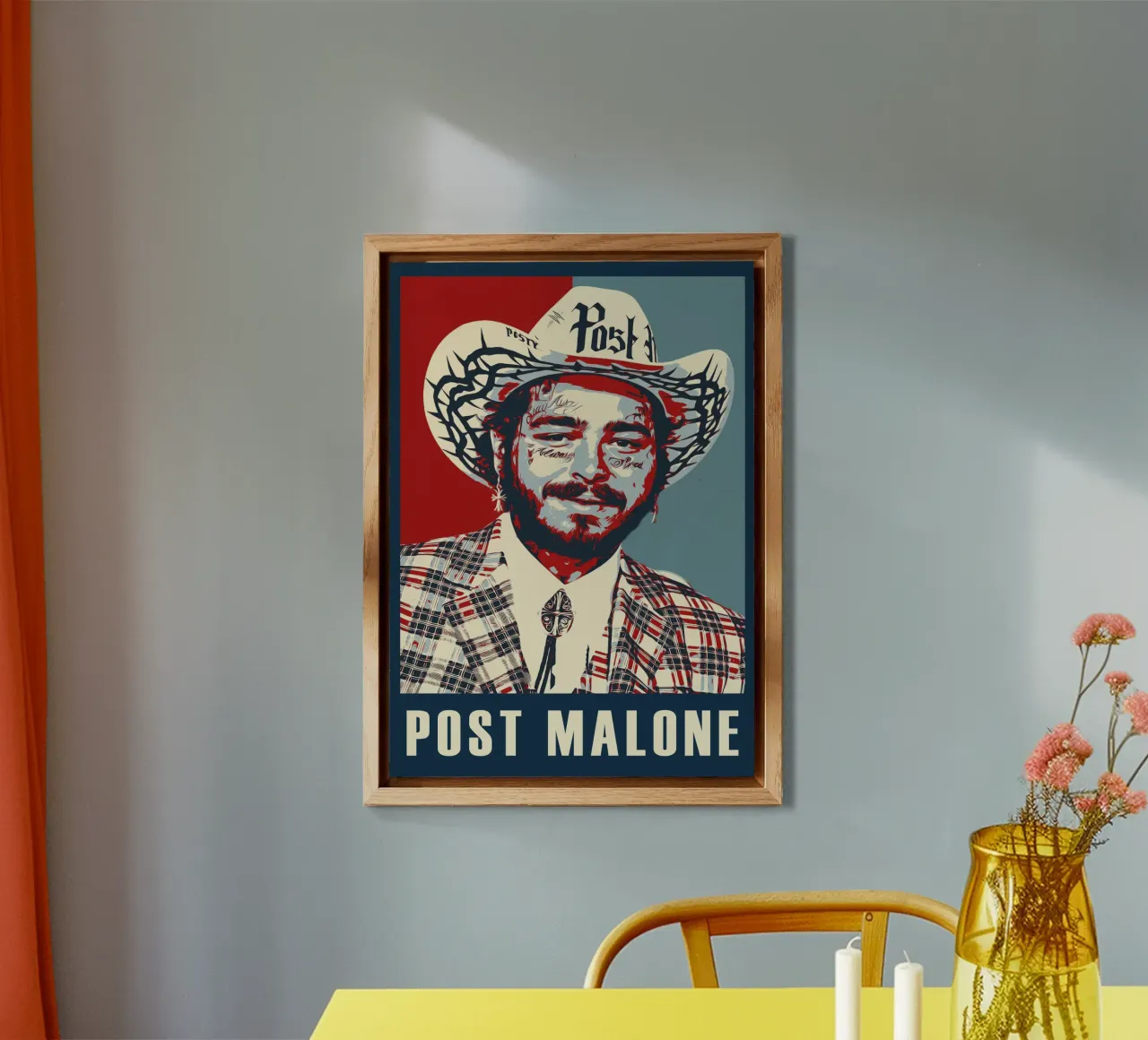 Post Malone alluminio dibond da HopeStudio