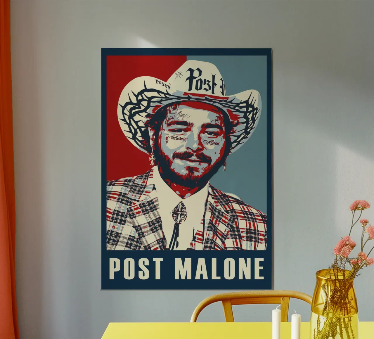 Post Malone alluminio dibond da HopeStudio