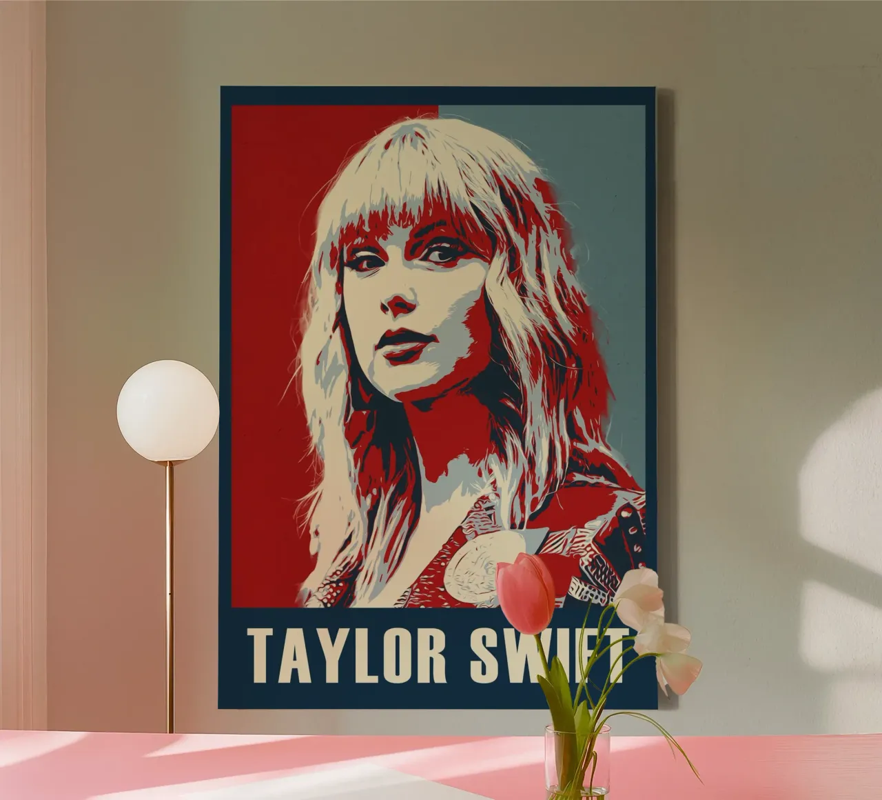 taylor swift tela con Cornice a cassetta da HopeStudio