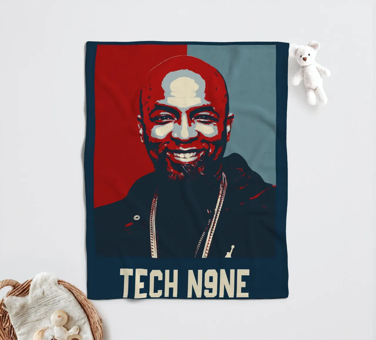 Tech N9ne coperta in pile da HopeStudio
