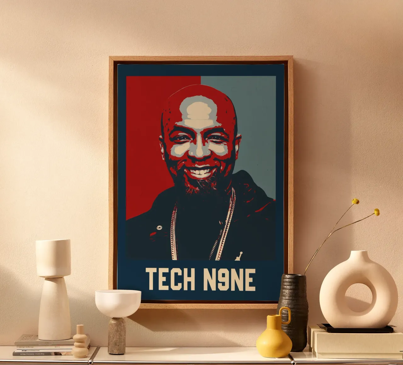 Tech N9ne canvas by HopeStudio
