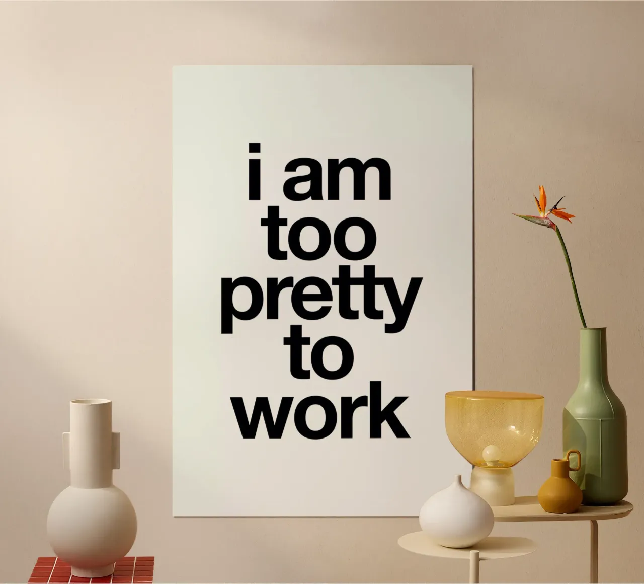 pretty poster avec cadre en plastique de Mottos by Sinan Saydik