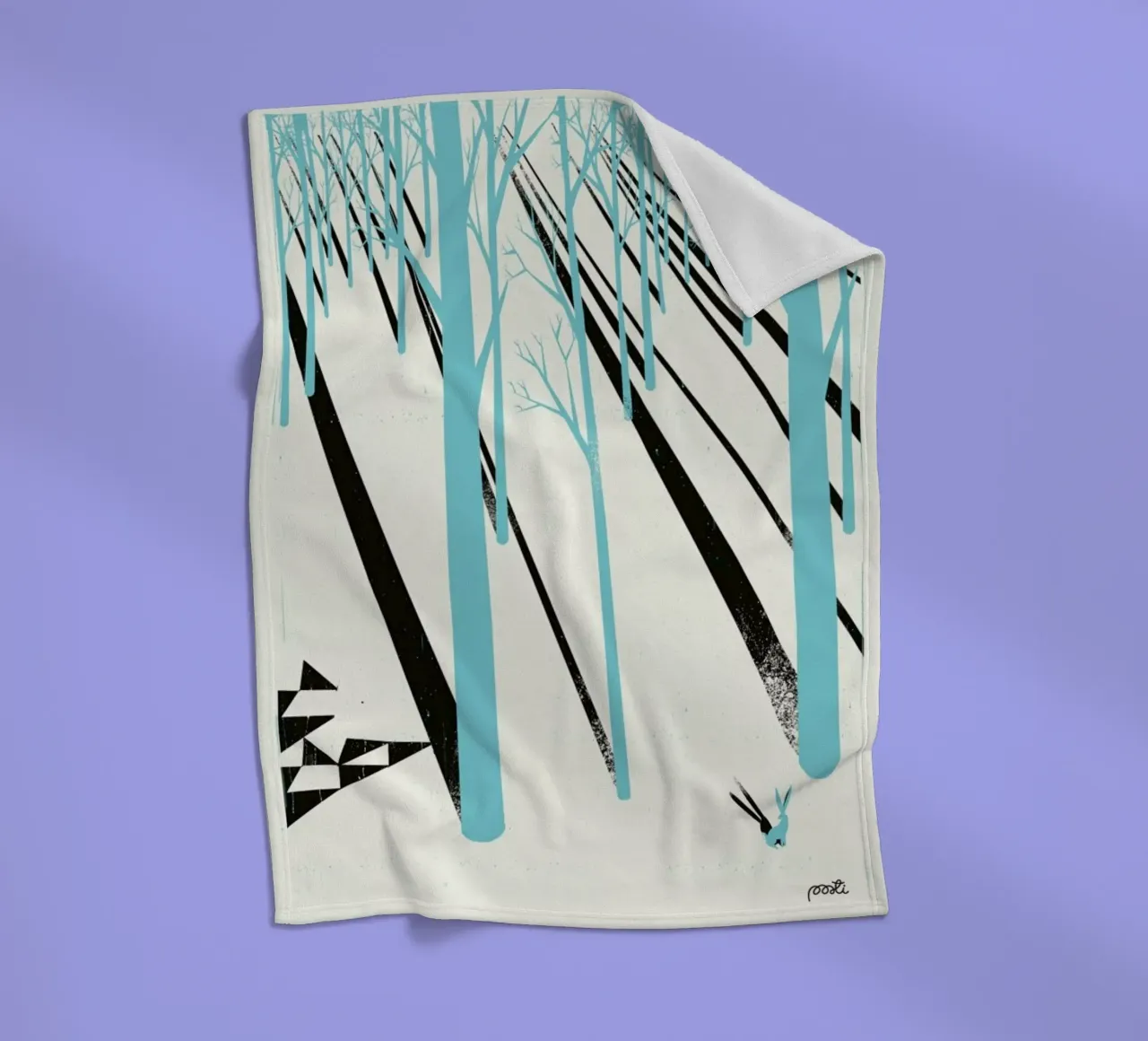 Forest 1b Fleecedecke von Pietari Posti