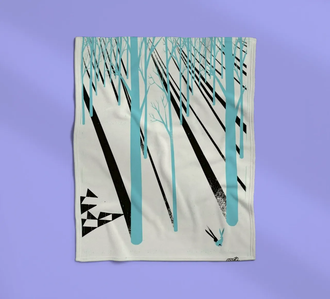 Forest 1b Fleecedecke von Pietari Posti