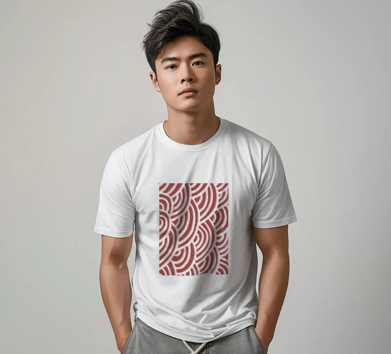 Line study II - red t-shirt da BAINAI