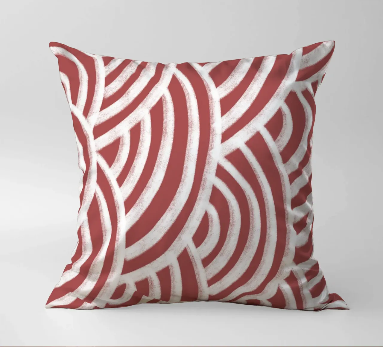 Line study II - red cuscino da BAINAI