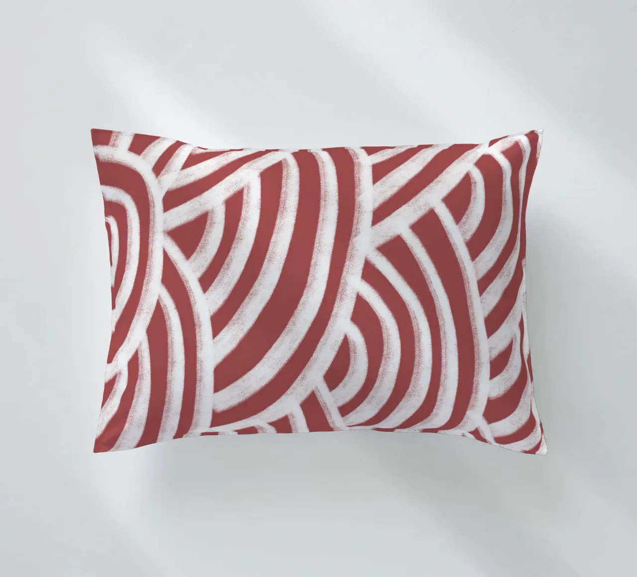 Line study II - red cuscino da BAINAI