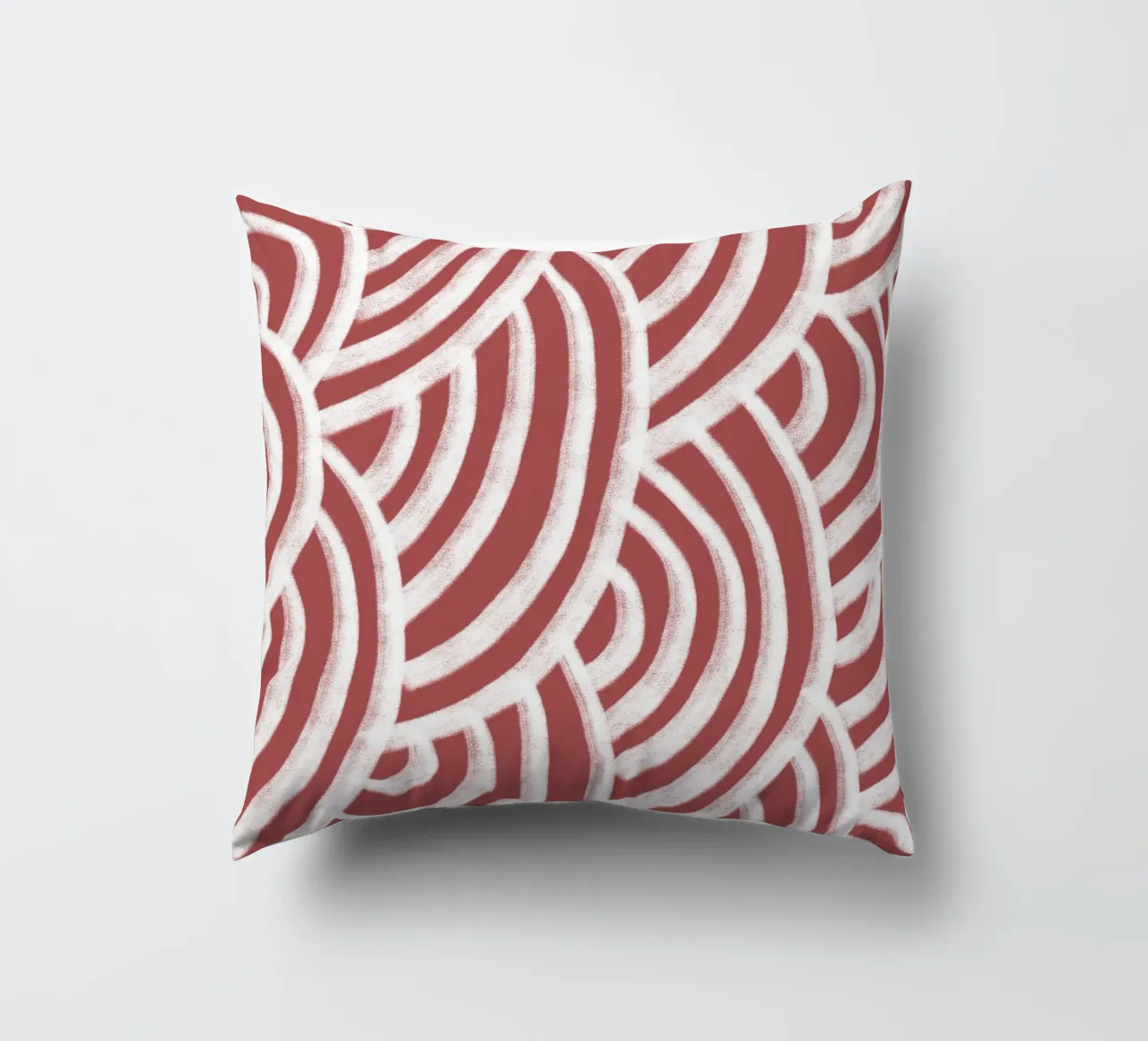 Line study II - red cuscino da BAINAI