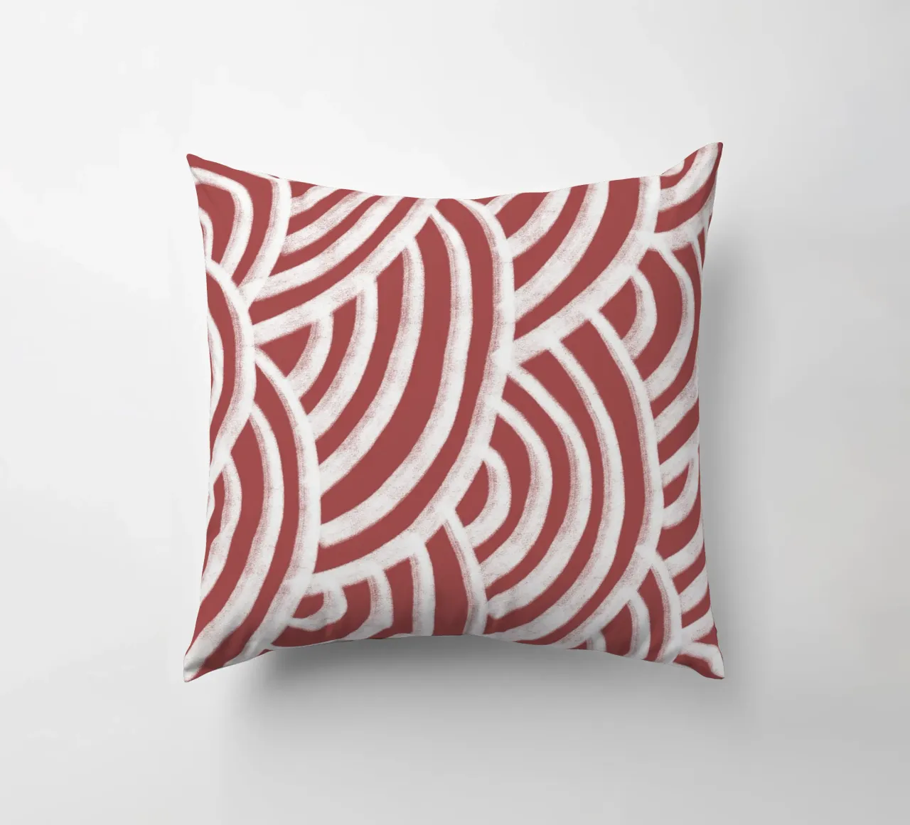 Line study II - red cuscino da BAINAI