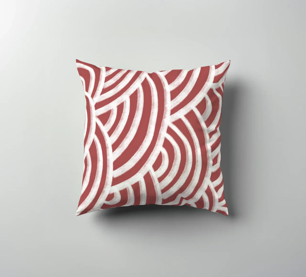 Line study II - red cuscino da BAINAI
