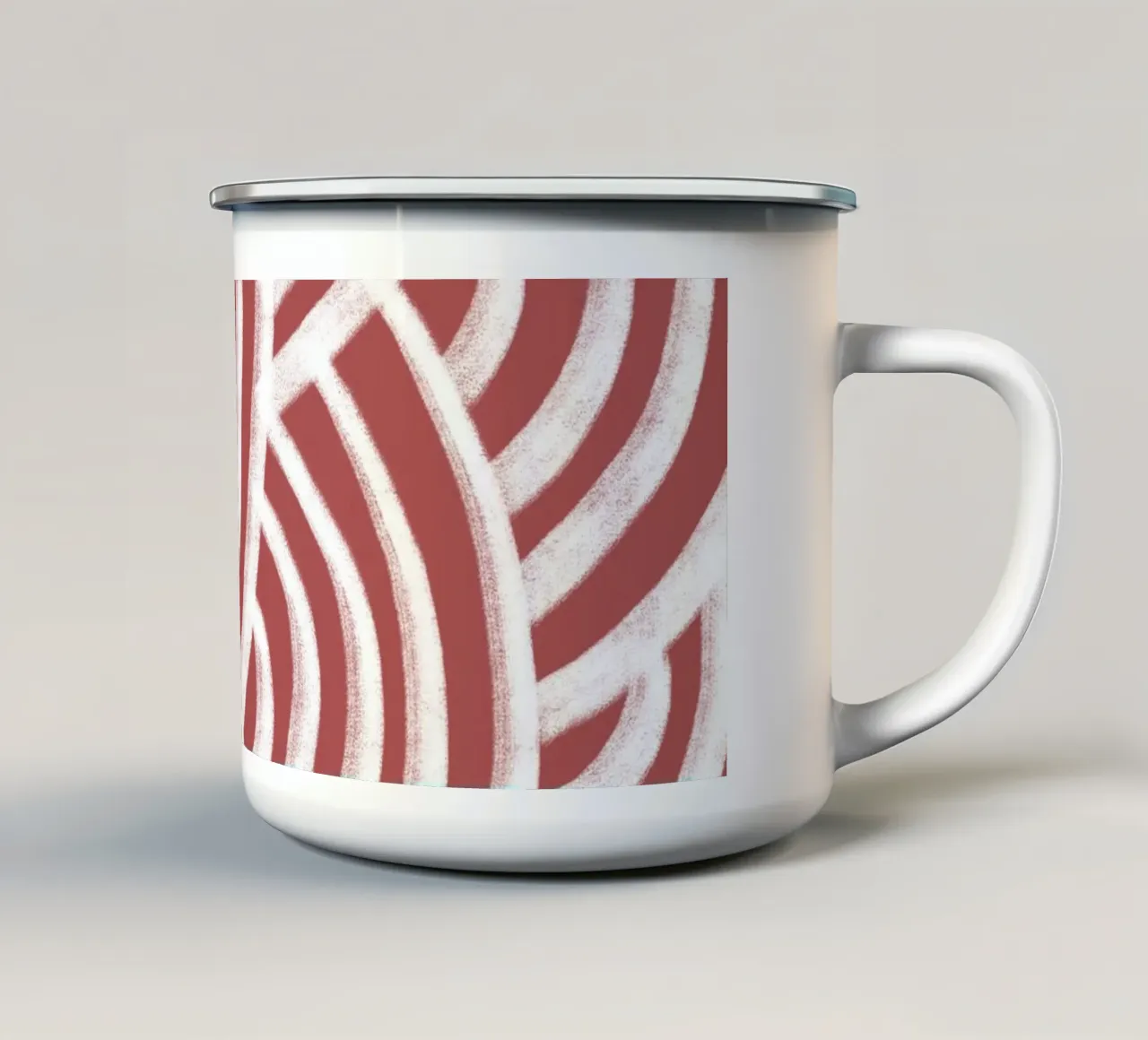 Line study II - red tazza in smalto da BAINAI