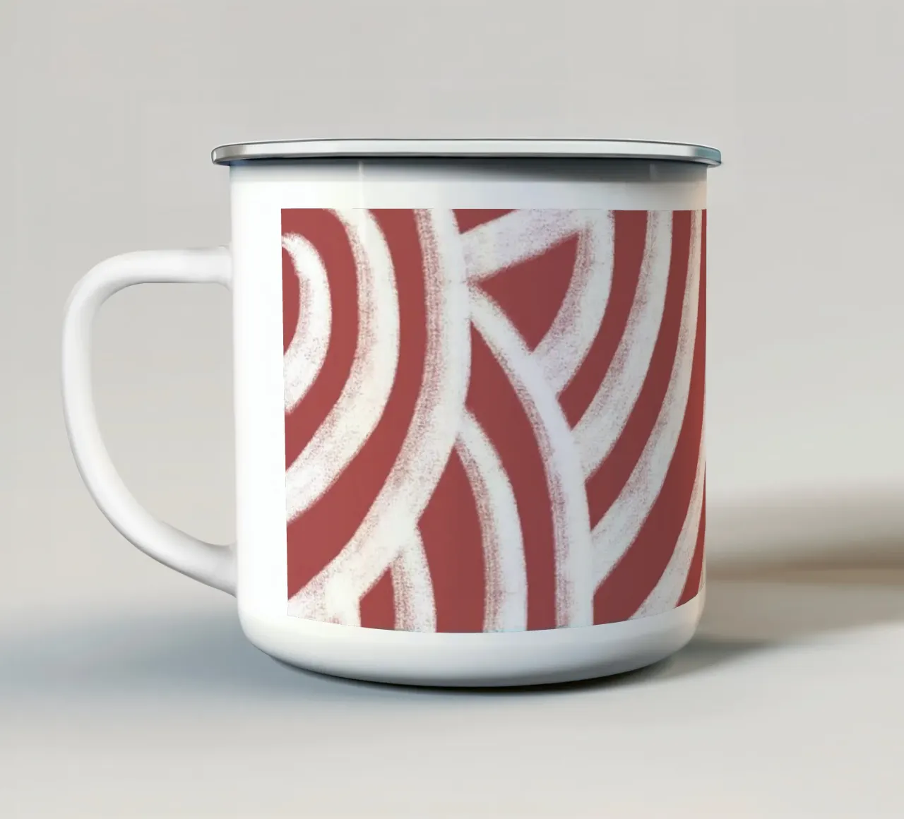Line study II - red tazza in smalto da BAINAI