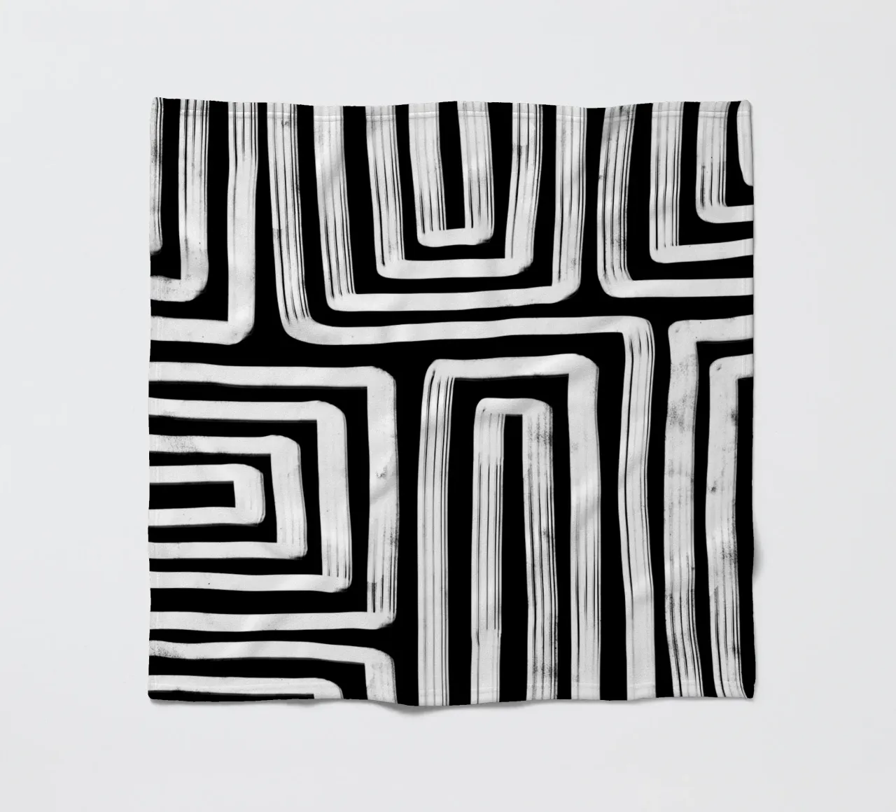 Line study I - black coperta in pile da BAINAI