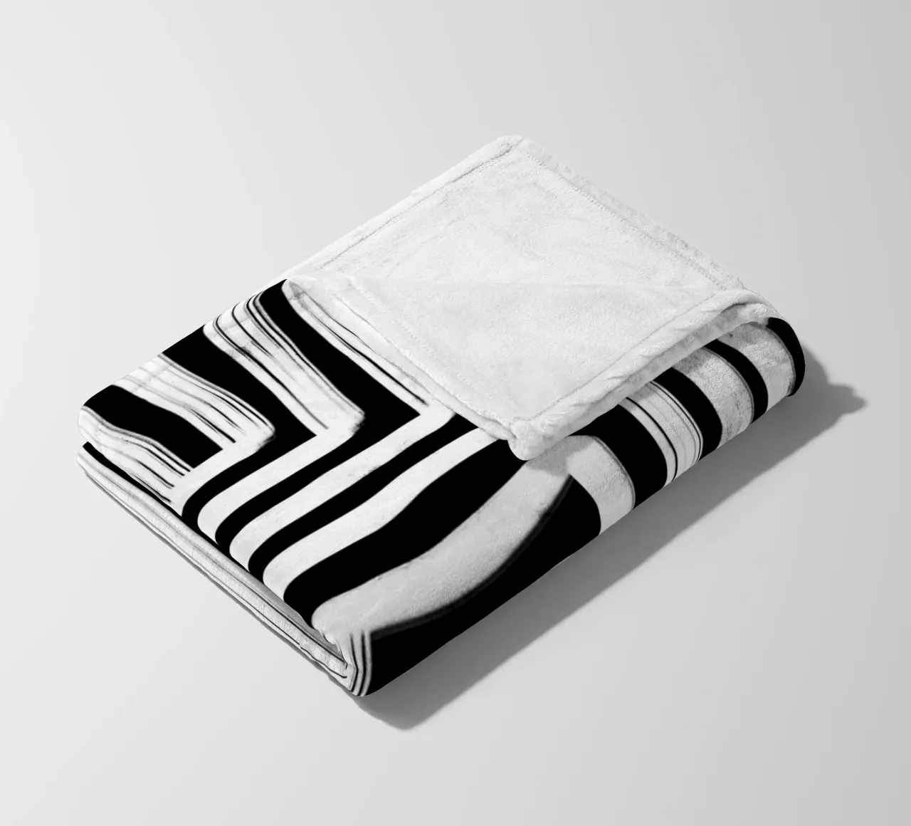 Line study I - black coperta in pile da BAINAI