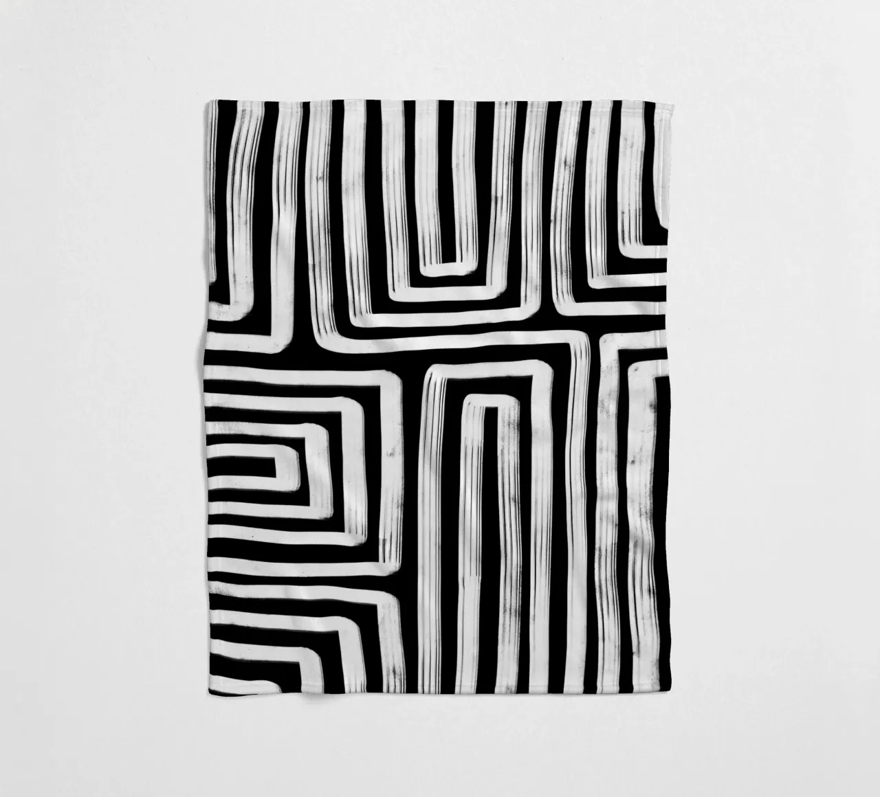 Line study I - black coperta in pile da BAINAI