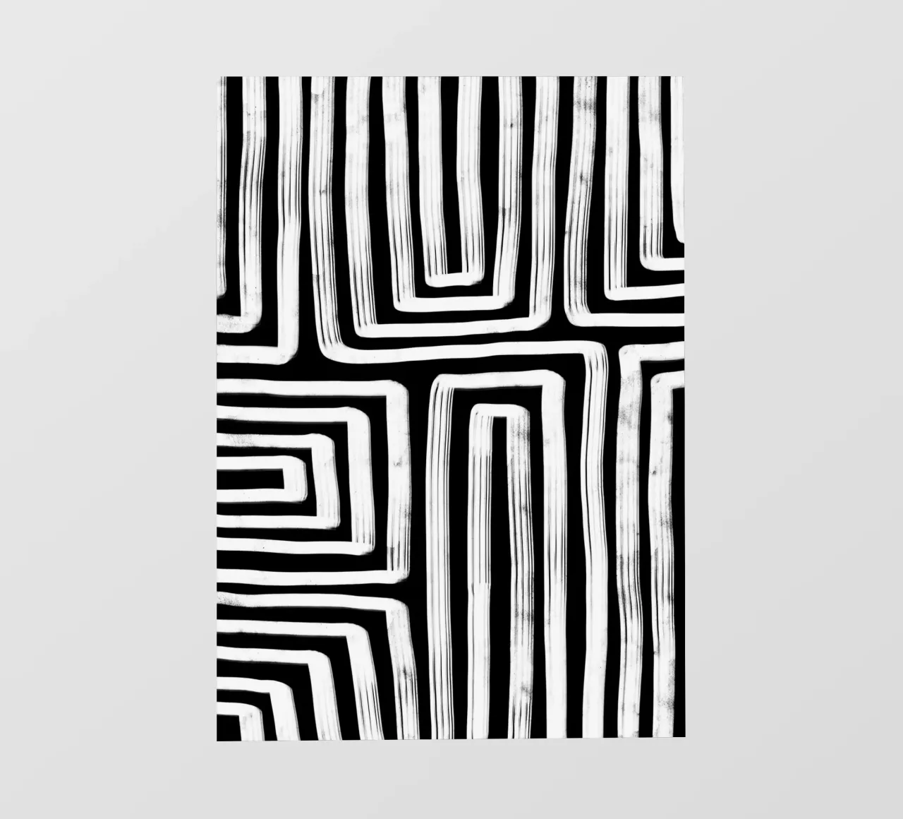 Line study I - black telo in pvc da BAINAI