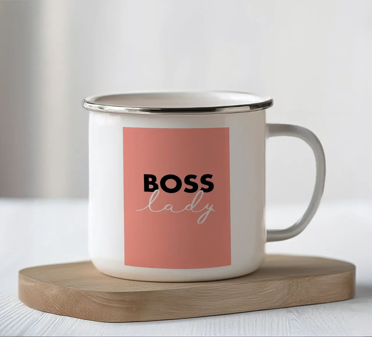 Boss Lady tazza in smalto da WORD & WONDER