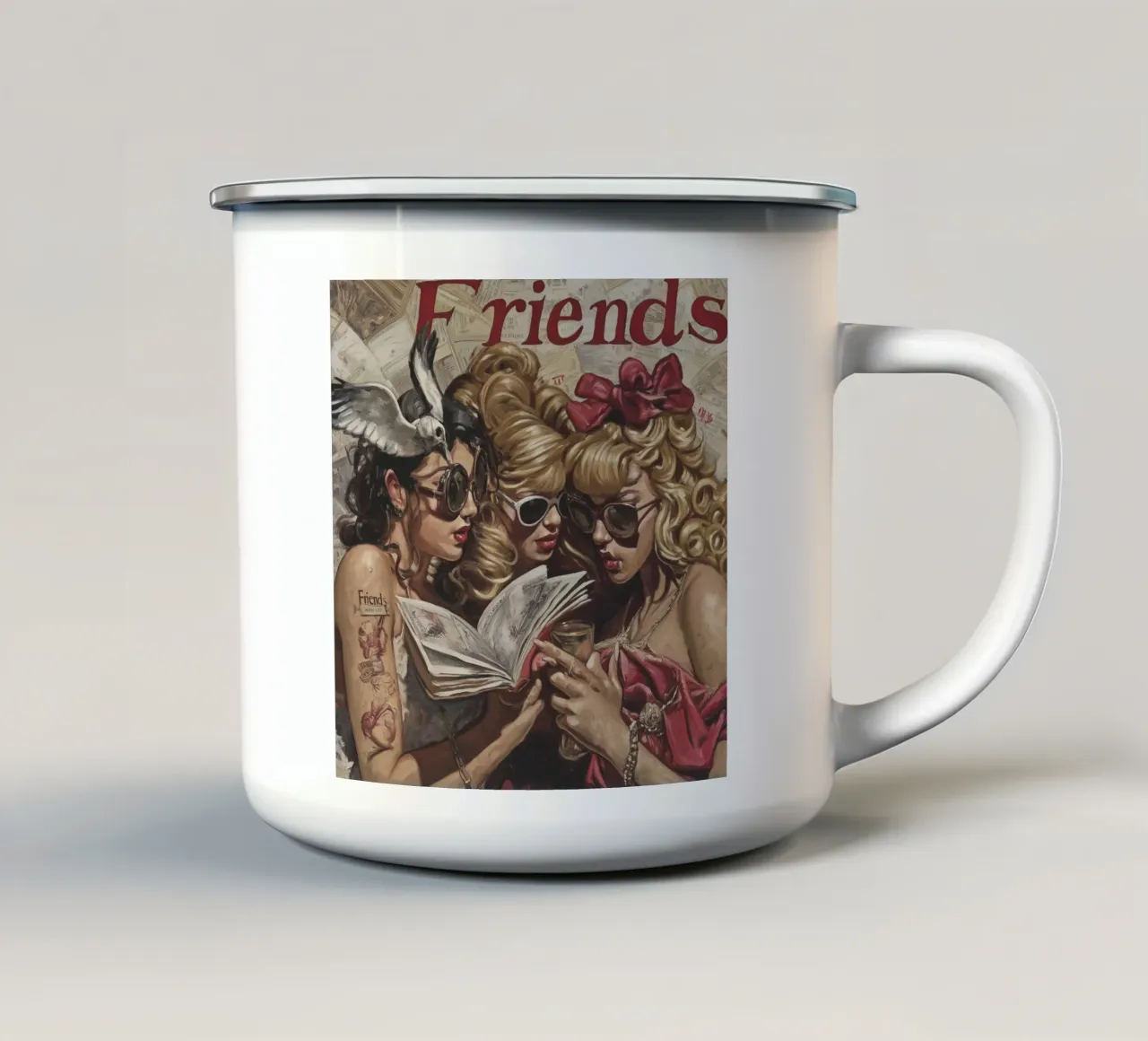 Amici per sempre (2) tazza in smalto da Motivate-Today