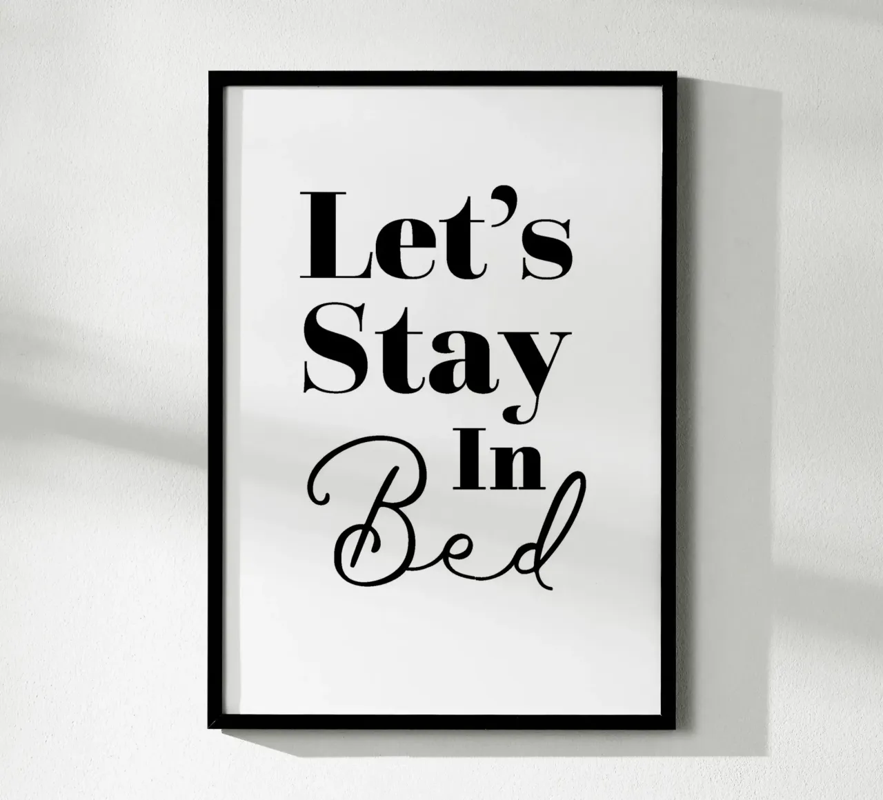 Let's Stay In Bed carta hahnemühle da WORD & WONDER