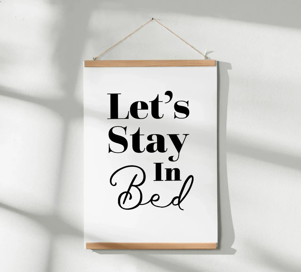 Let's Stay In Bed carta hahnemühle da WORD & WONDER