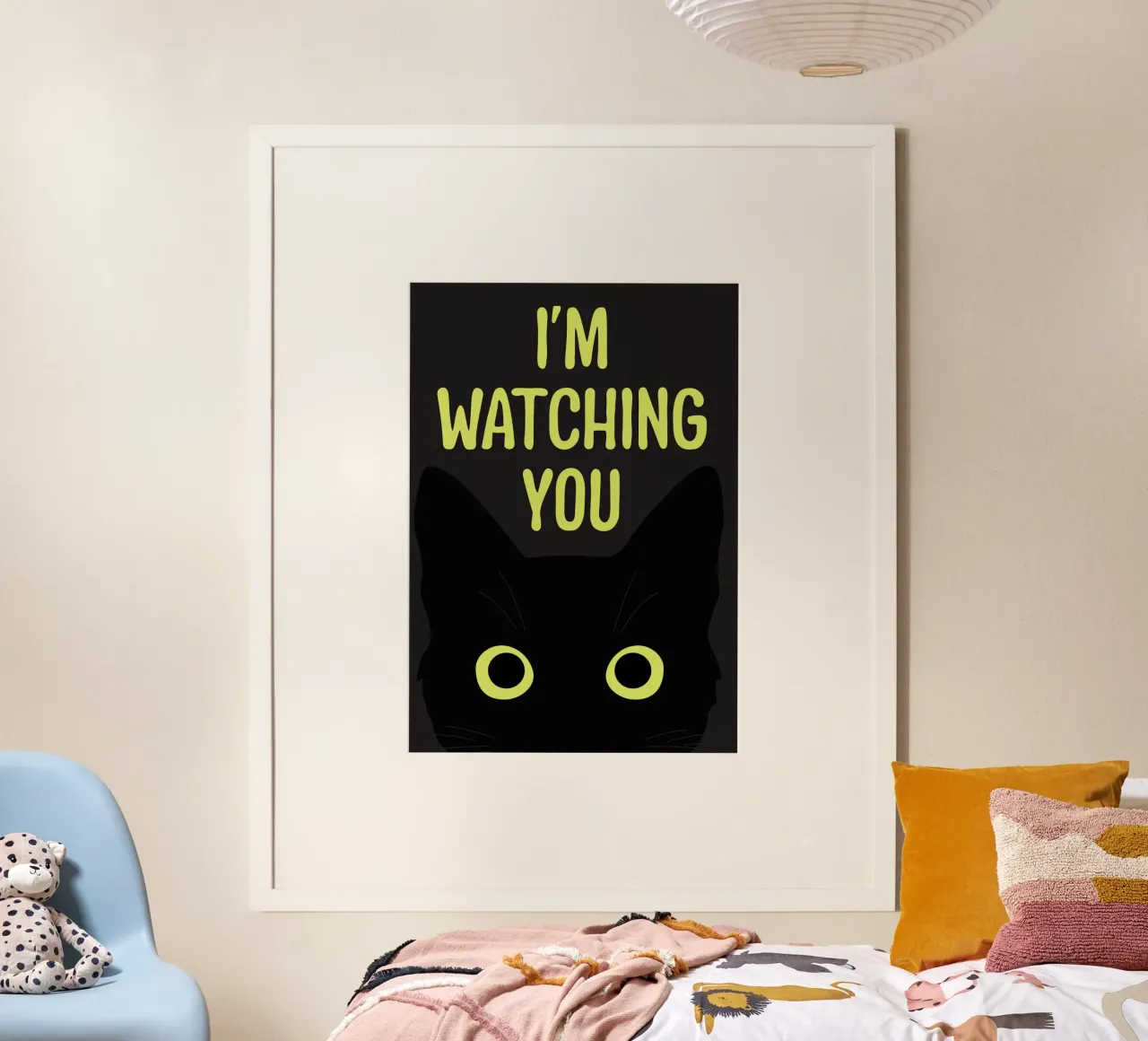 I'm Watching You poster con telaio in plastica da WORD & WONDER
