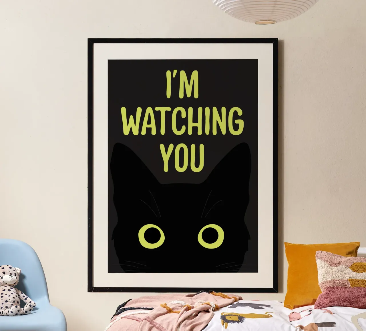 I'm Watching You poster con telaio in plastica da WORD & WONDER