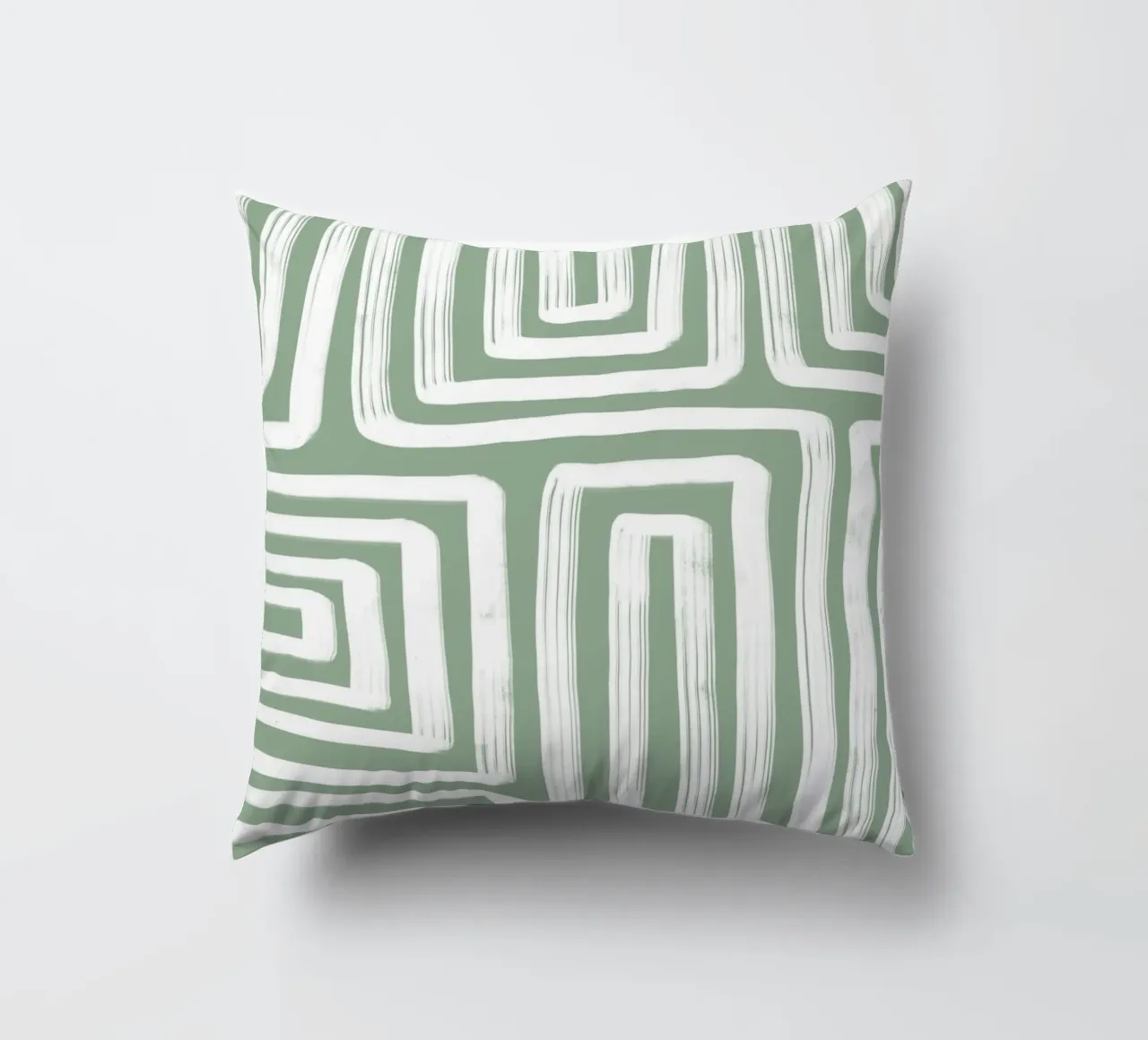 Line study I - green cuscino da BAINAI