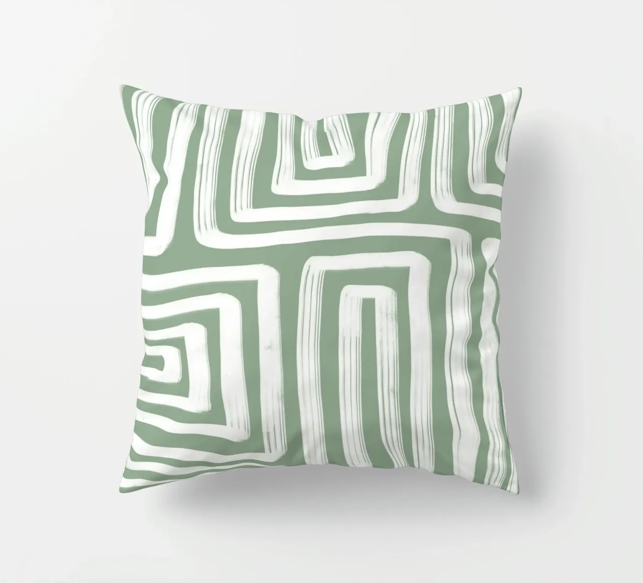 Line study I - green cuscino da BAINAI