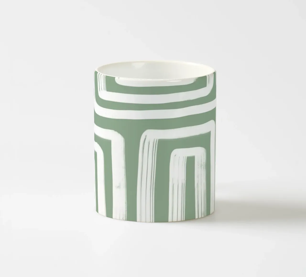 Line study I - green tazza in ceramica da BAINAI
