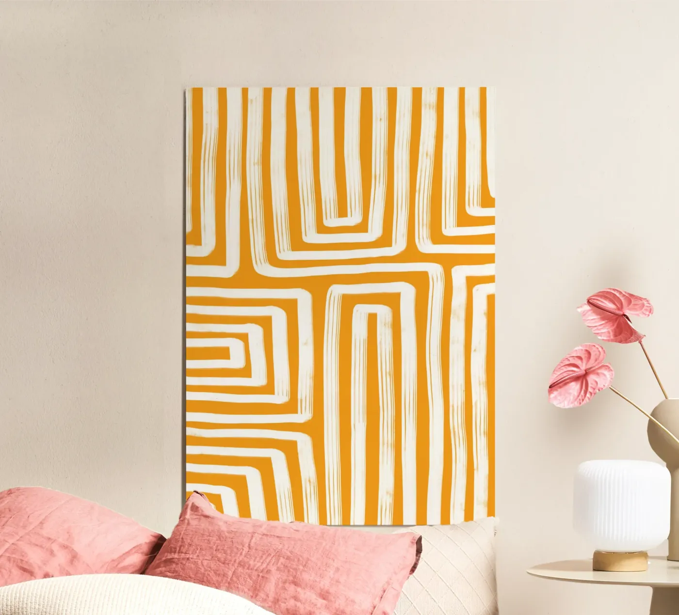 Line study I - yellow poster da BAINAI