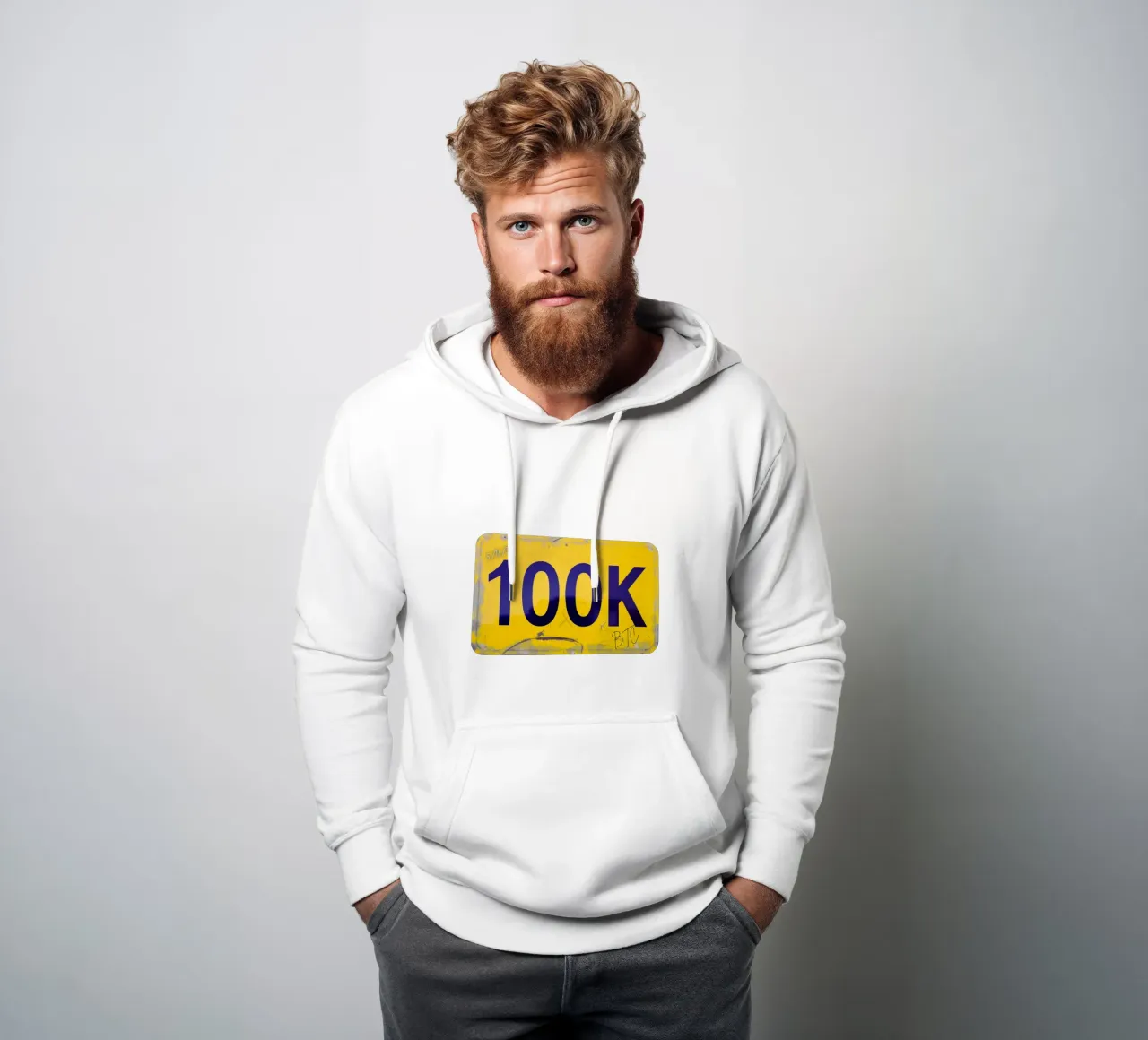 Bitcoin at 100K_BTC felpa con cappuccio da Crypto_Jungle